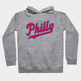 Philly Script - White/Red Hoodie